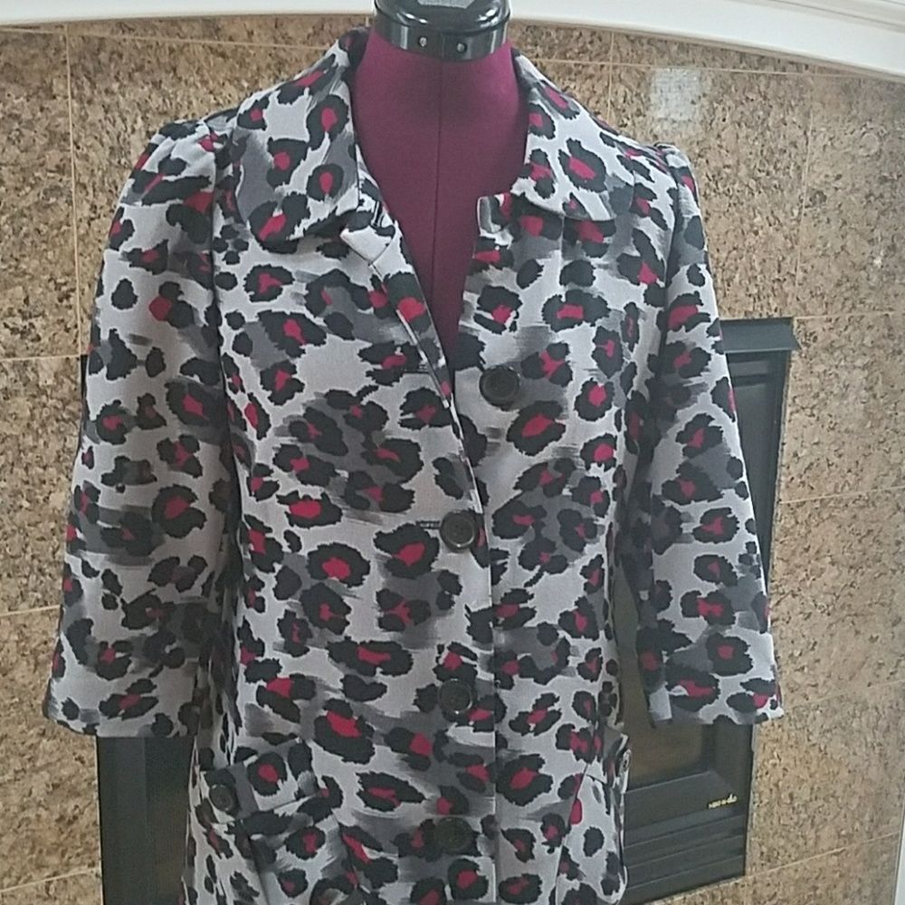 Nicole Miller Cheetah Print Jacket